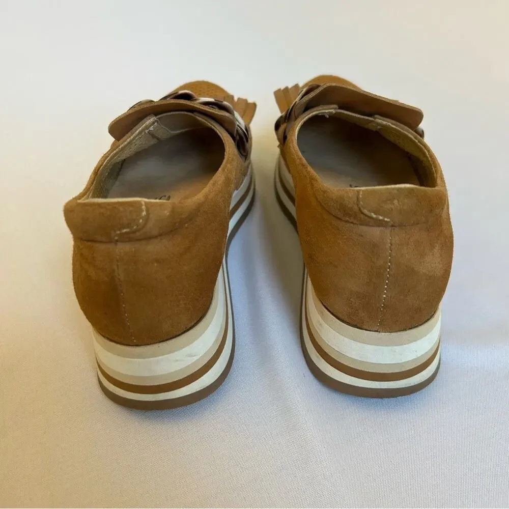 Softwaves Cadie Slip-On Platform Sneaker Cognac Size 36.5